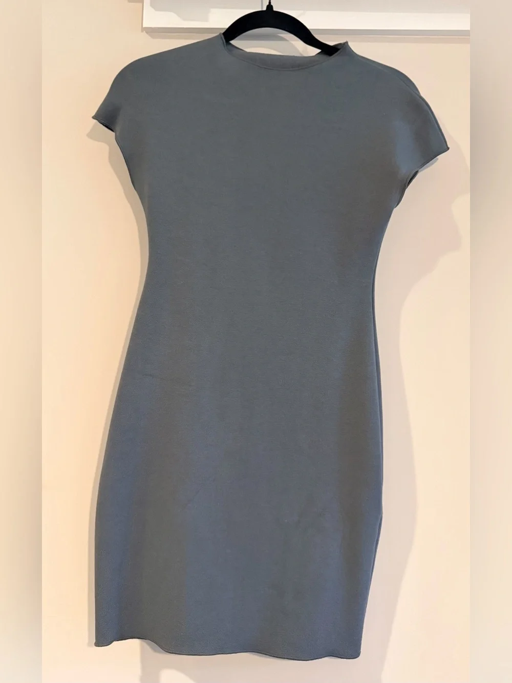 Zara - Mini Stretch Knit Dress - Gray
